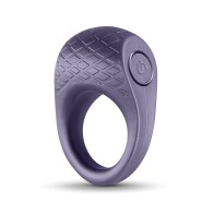 Seduction Levi Vibrating Cock Ring - Metallic Grey