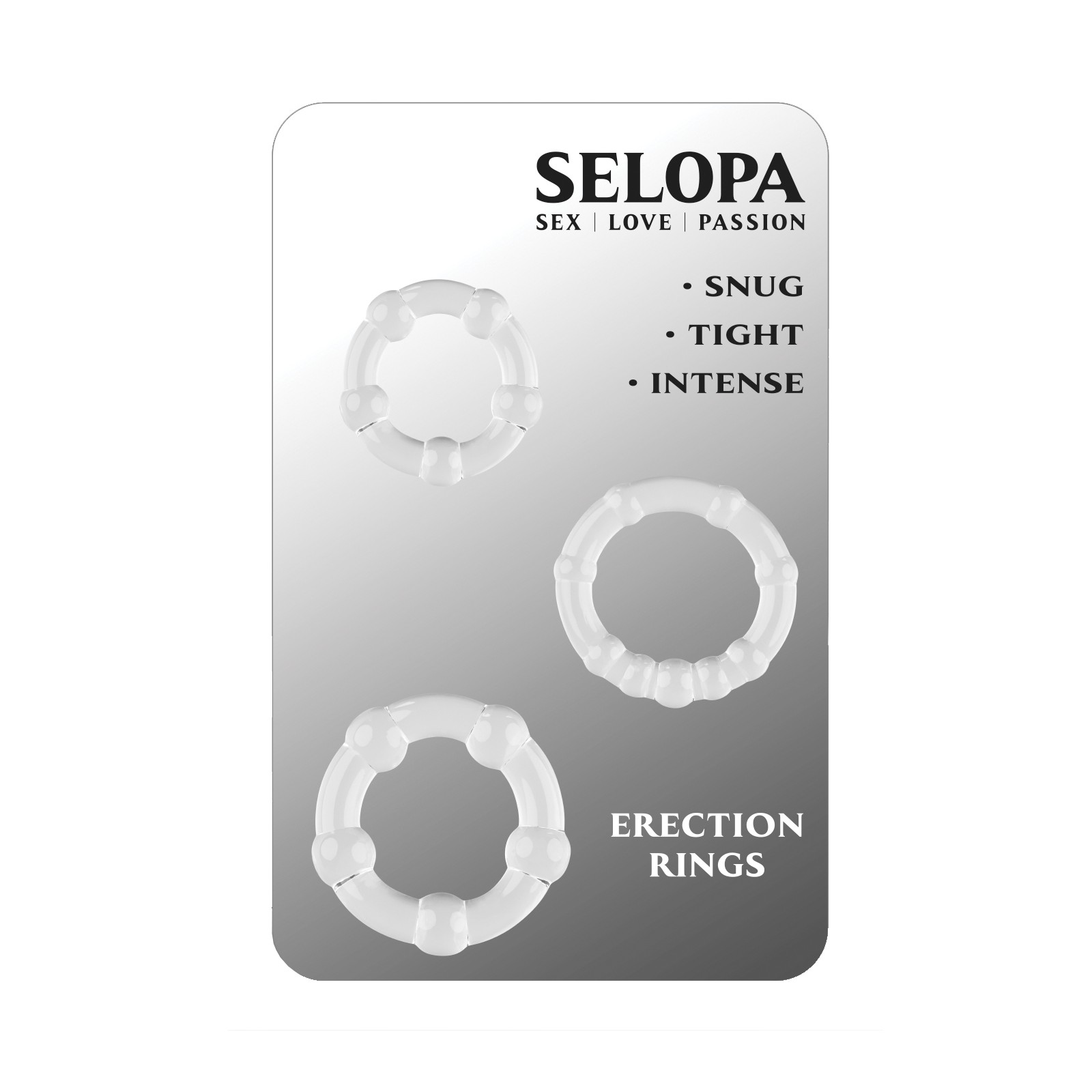 Selopa Erection Rings - Clear