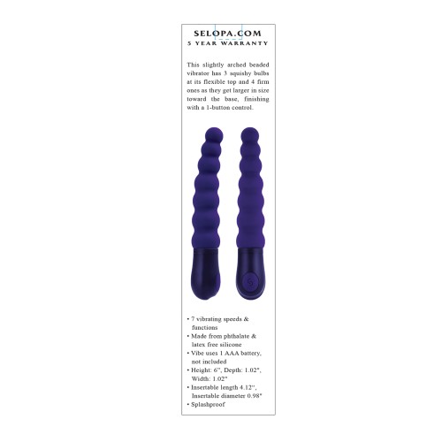 Vibrador Con Perlas Selopa - Morado