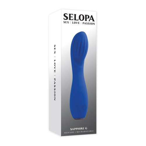 Vibrador Selopa Zafiro G Azul para el Punto G