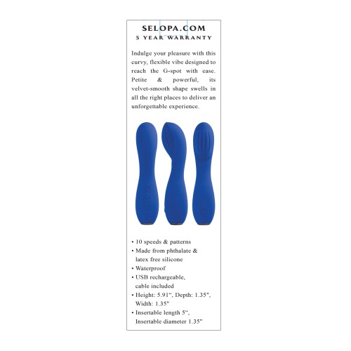 Selopa Sapphire G Blue Vibrator for G-Spot