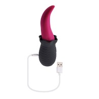 Selopa Pink Black Tongue Teaser Vibrator