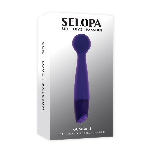 Selopa Gumball Vibrating Wand for Targeted Pleasure