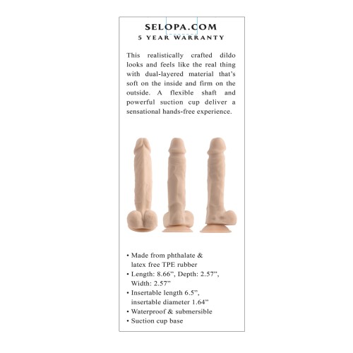 Dildo Selopa 6.5" de Sensación Natural