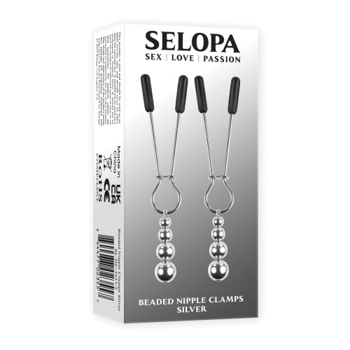 Selopa Beaded Nipple Clamps for Sensory Play