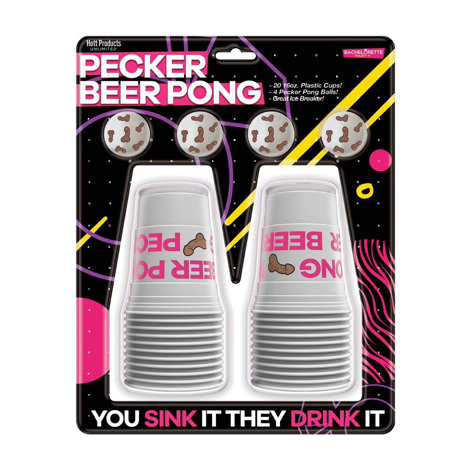 Juego de Fiesta Beer Pong Pecker