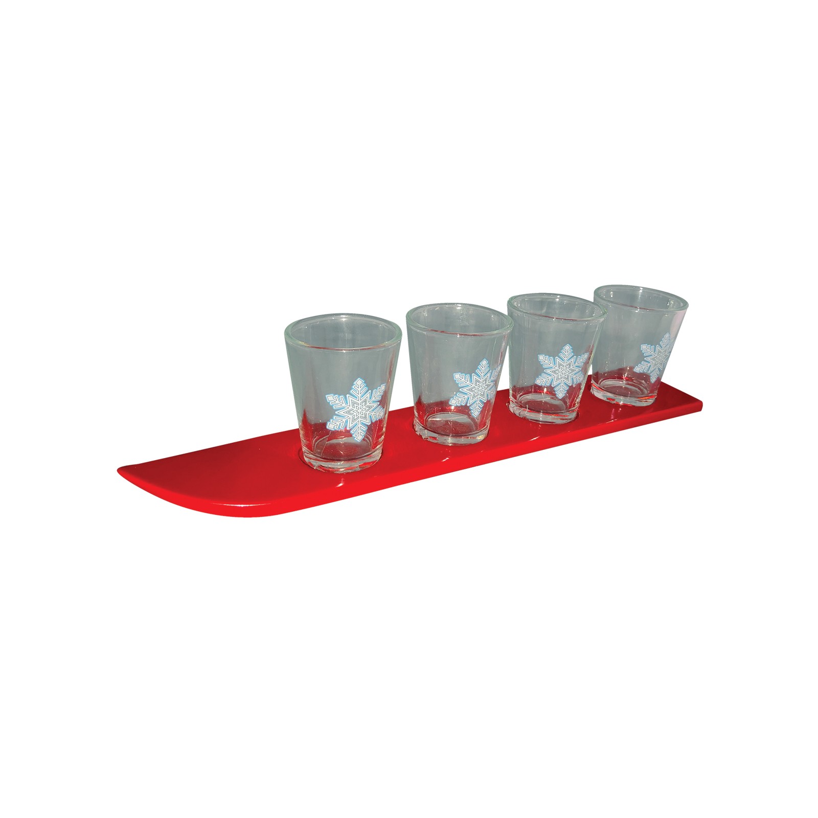 Ski Shot Glass Set - 4 Fun Glasses