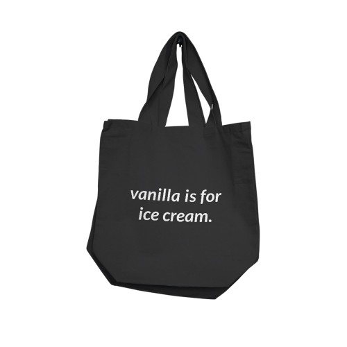 Bolsa Reusable Nobu Vanilla Is For Ice Cream - Negra