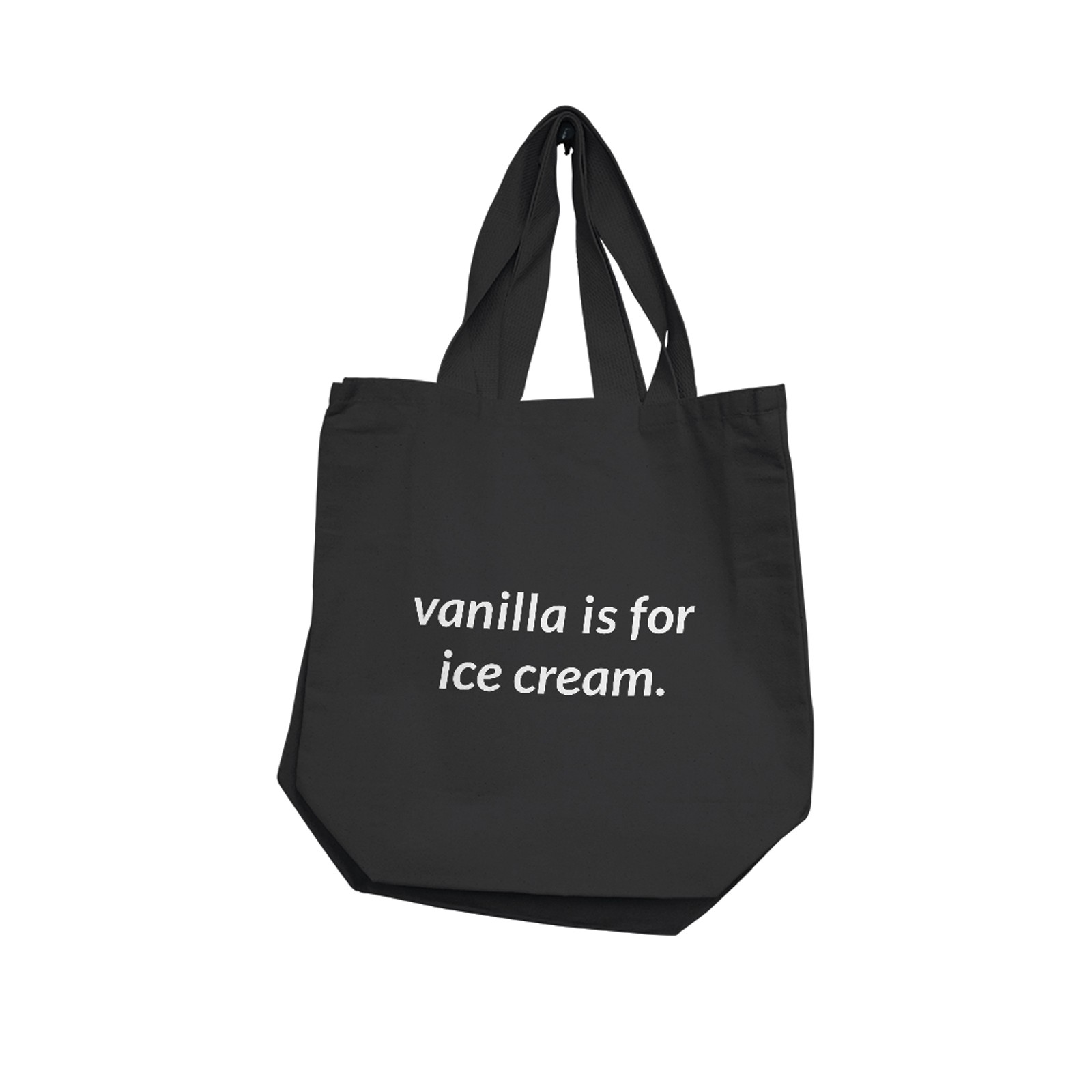 Nobu Vanilla Is For Ice Cream Tote - Black