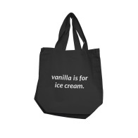 Nobu Vanilla Is For Ice Cream Tote - Black