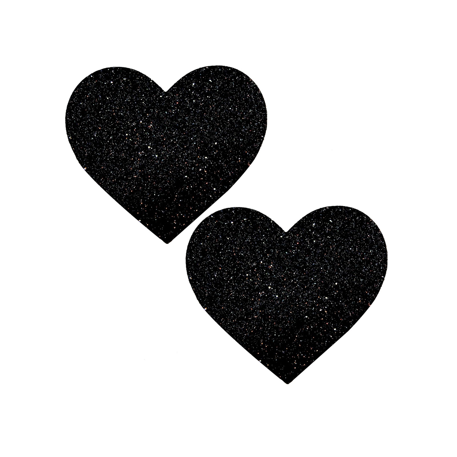 Neva Nude Black Malice Glitter Heart Pasties