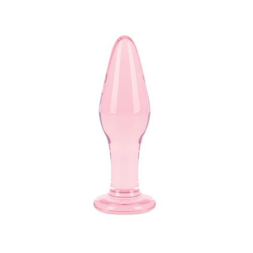 Plug de Vidrio Nobu Slim Hecho a Mano Rosa