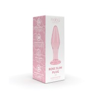 Plug de Vidrio Nobu Slim Hecho a Mano Rosa