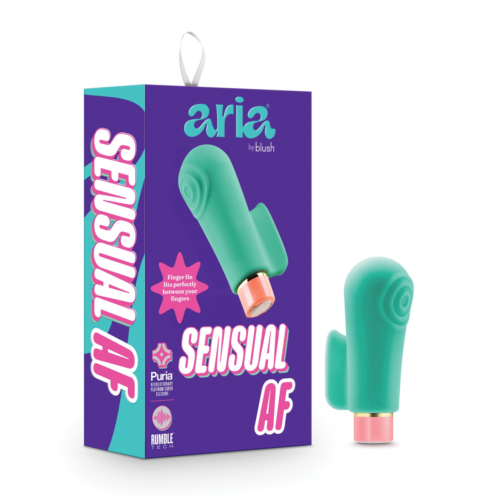 Blush Aria Sensual AF Vibrador Teal - Potente y A Prueba de Agua