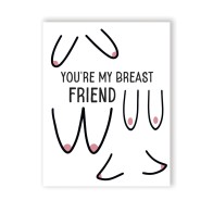 Tarjeta de Felicitación Breast Friend