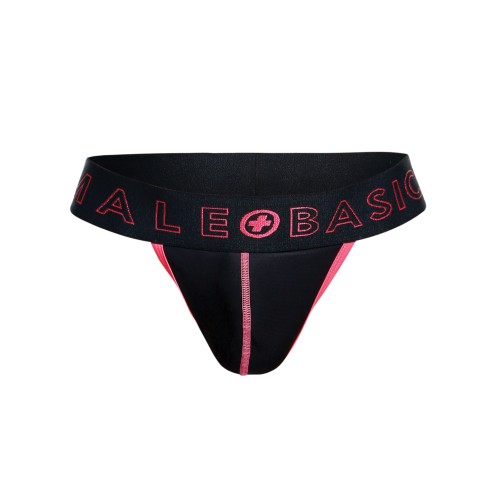 MaleBasics Neon Coral Thong XL