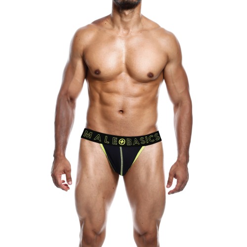 Male Basics Yellow Neon Thong LG