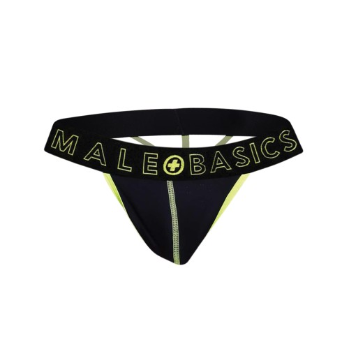 Male Basics Neon Thong Yellow MD Premium Underwear