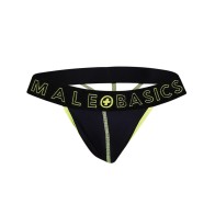 Male Basics Neon Thong Yellow MD Premium Underwear