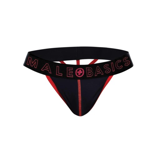 Male Basics Neon Thong Red LG