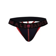 Tanga Neon Rojo Male Basics LG