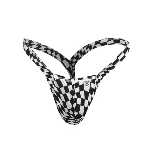 Male Basics Y Buns Thong Checkers - XL Design