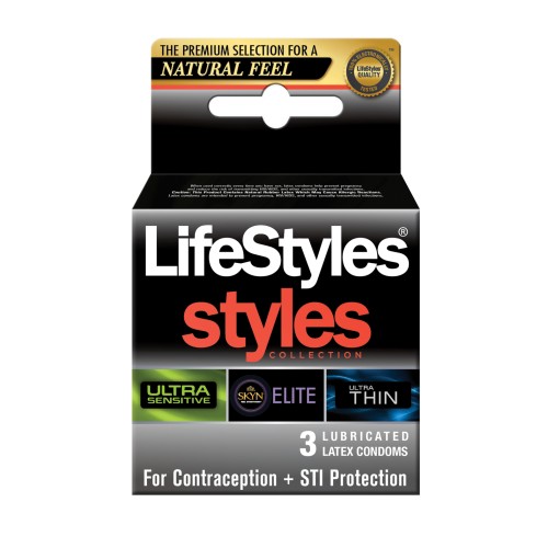 Lifestyles Styles Sensitive - 3 Pack for Intimacy