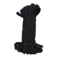 32 ft Black Cotton Rope for Bondage & Play