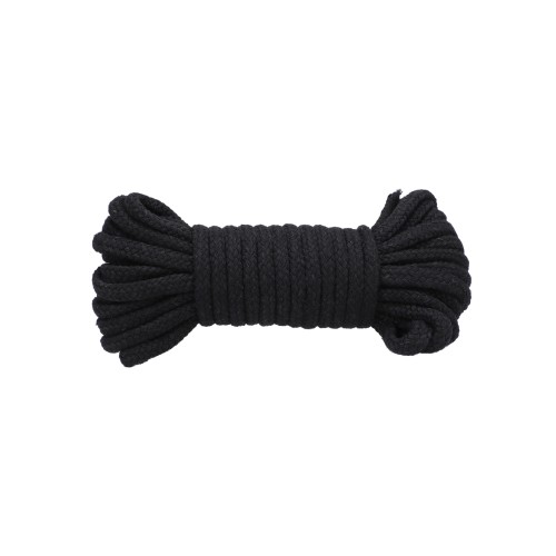 32 ft Black Cotton Rope for Bondage & Play