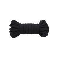 32 ft Black Cotton Rope for Bondage & Play