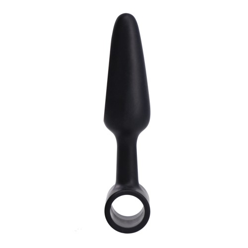 In A Bag 4 inch Vibrating Butt Plug in Black