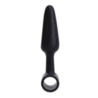 In A Bag 4 inch Vibrating Butt Plug in Black