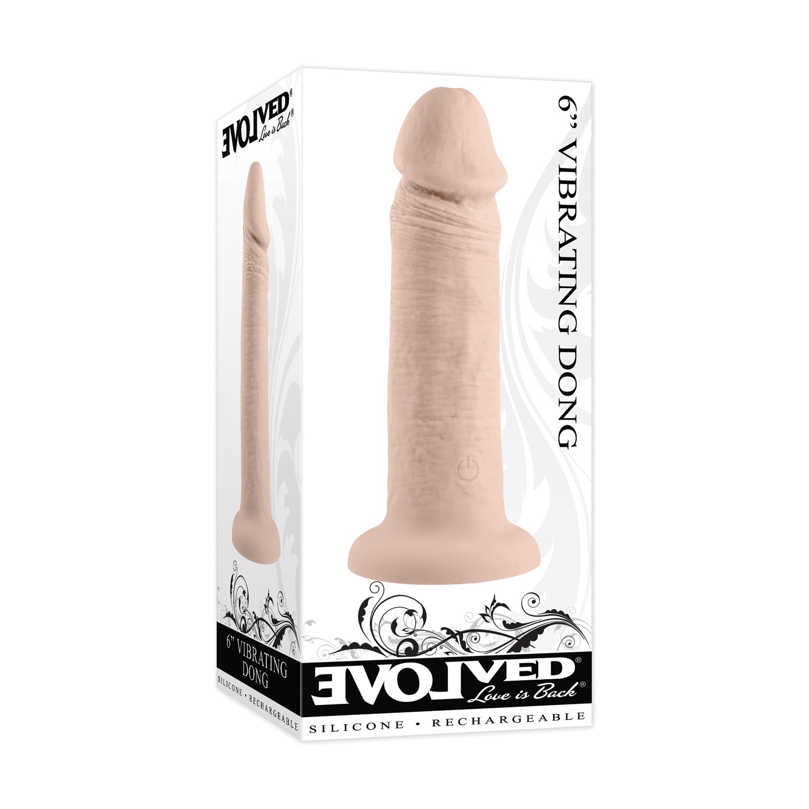 Dong Vibrador Evolved de 6" - Claro - Placer Realista