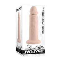 Dong Vibrador Evolved de 6" - Claro - Placer Realista