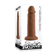 Evolved 6-Inch Vibrating Dong Dark