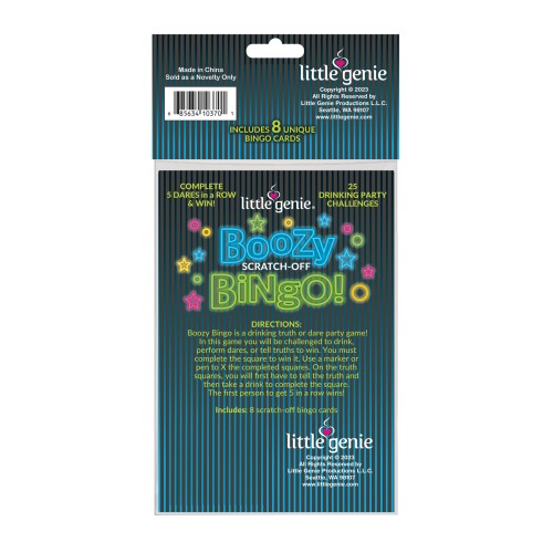 Juego de Bingo Boozy Scratch-Off