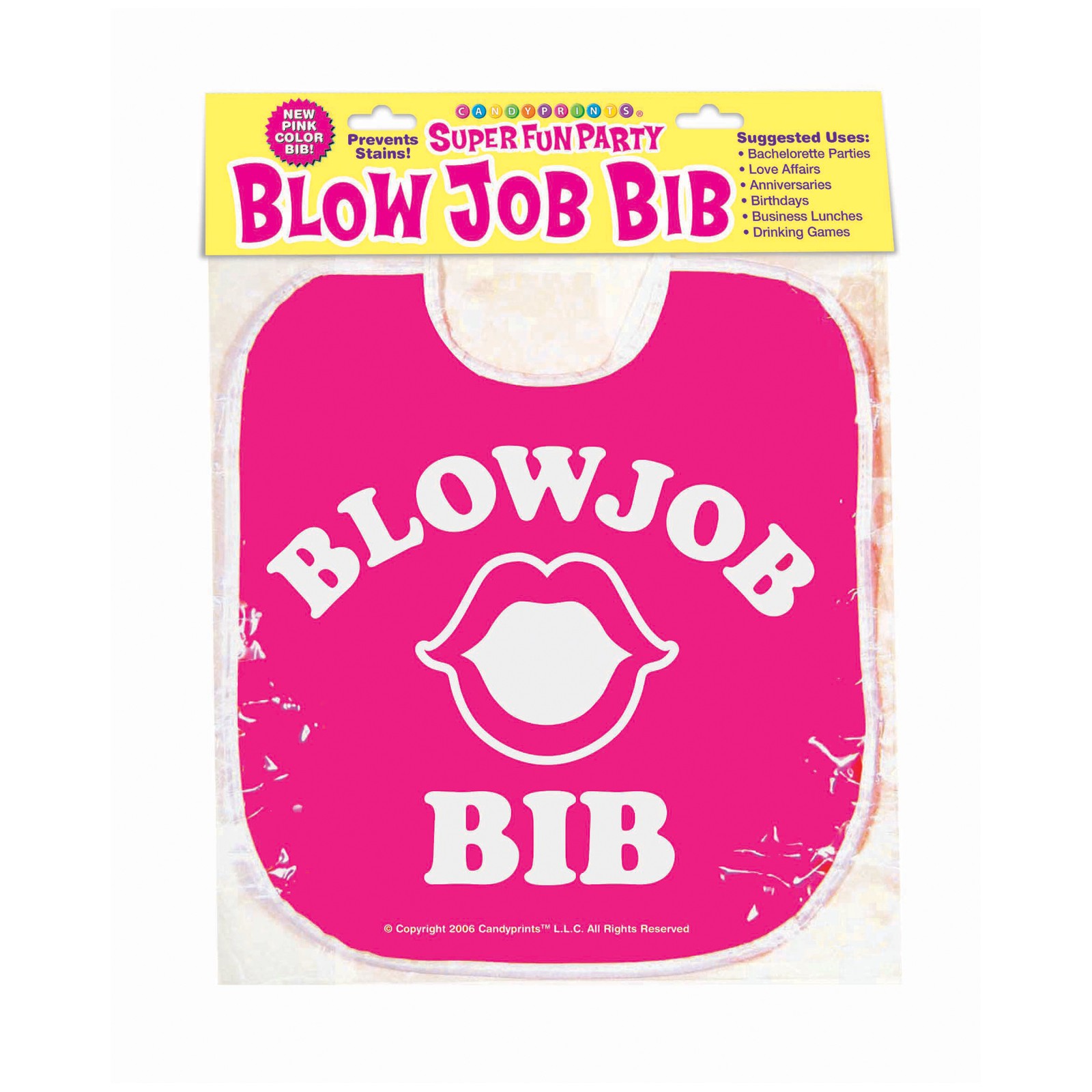 Divertido Babero Blow Job para Fiestas