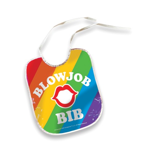 Blow Job Bib Rainbow - Perfect Gag Gift for Parties