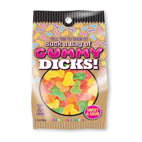 Suck A Bag Of Gummy Dicks Candy 2.2 oz