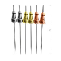 Glitterati Penis Hor D'Oeuvre Picks - Set of 6