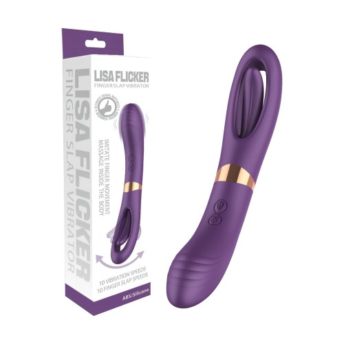 Vibrador G-Spot Flicking Lisa - Púrpura