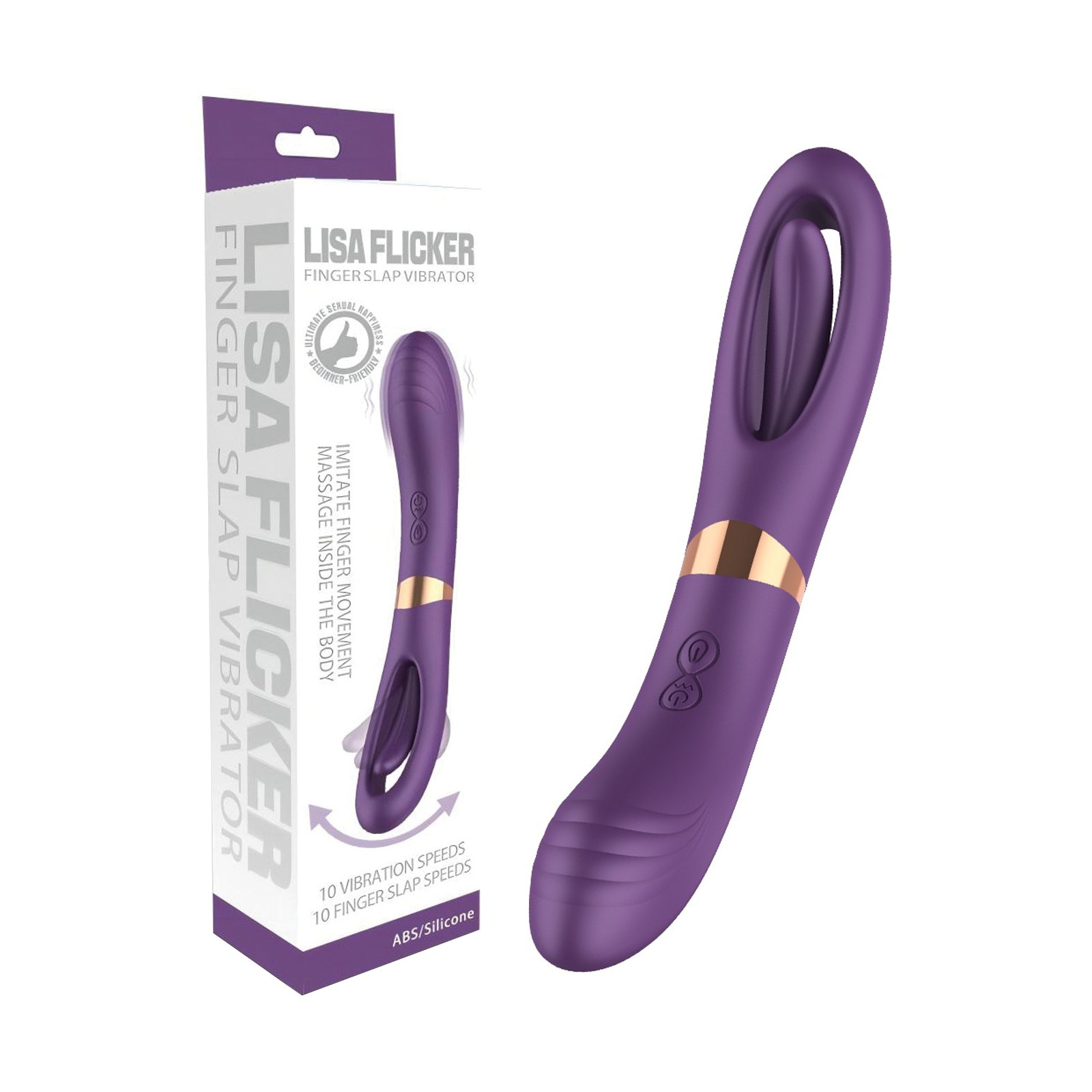 Lisa Flicking G-Spot Vibrator - Purple