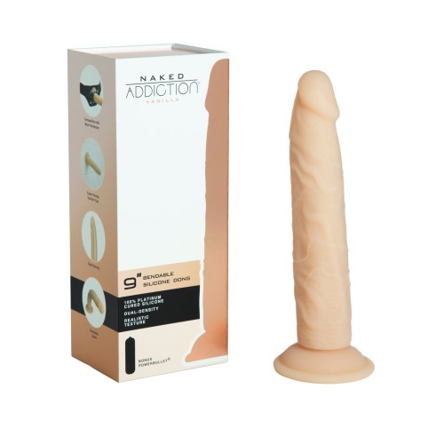 Dildo de Silicona de Densidad Dual Naked Addiction 9"