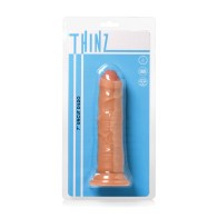 Dildo Delgado de 7" Sin Cortar con Ventosa