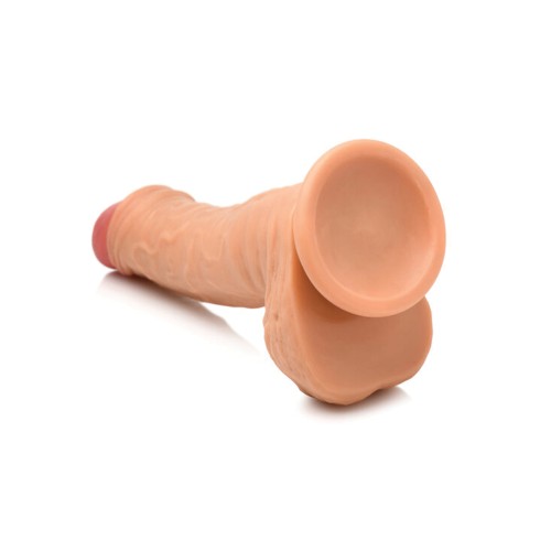 Curve Toys Thinz 7 Inch Uncut Dildo with Balls - Light