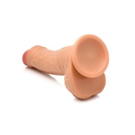 Dildo Sin Corte Thinz de 7 Pulgadas con Bolas - Claro