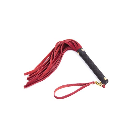 Flogger de Cuero Mini Plesur Rojo