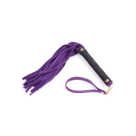 Plesur Mini Leather Flogger Purple - Sensation Play