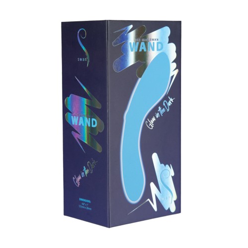 Mini Vibrador Swan que Brilla en la Oscuridad Azul