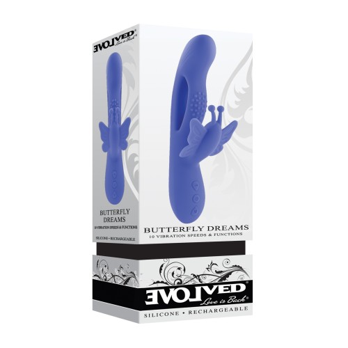 Evolved Butterfly Dreams Vibrator Blue